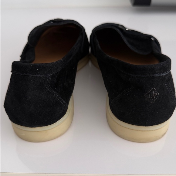 Loro Piana Black Suede Summer Charms Women’s Walk Loafer - Picture 8 of 13